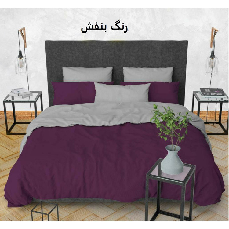 سرویس رو تختی تک رنگ شاده