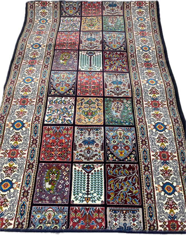 کناره فرش ماشینی 700 شانه سرمه ای