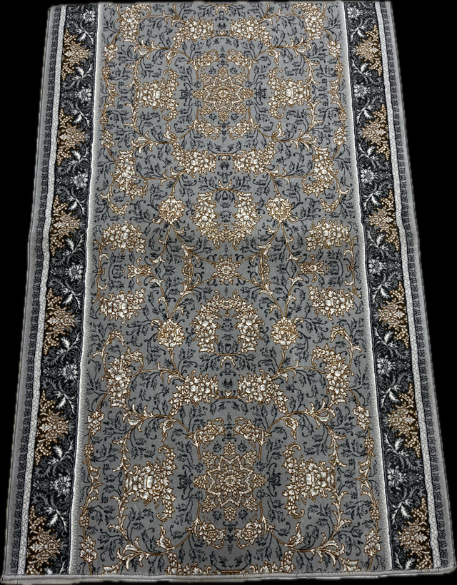 کناره فرش خاکستری. طوسی.